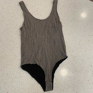 Mara Hoffman striped bodysuit